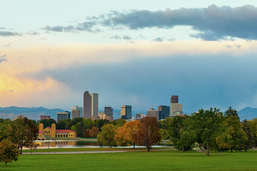 Denver Skyline Photograph - A Denver Morning - Colorado Cityscape Skyline  by Gregory Ballos