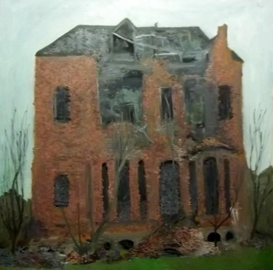 A Derelict House Painting by Peter Gartner