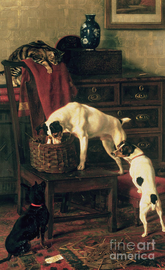 Dog Painting - A Discreet Inquiry by Rupert Arthur Dent