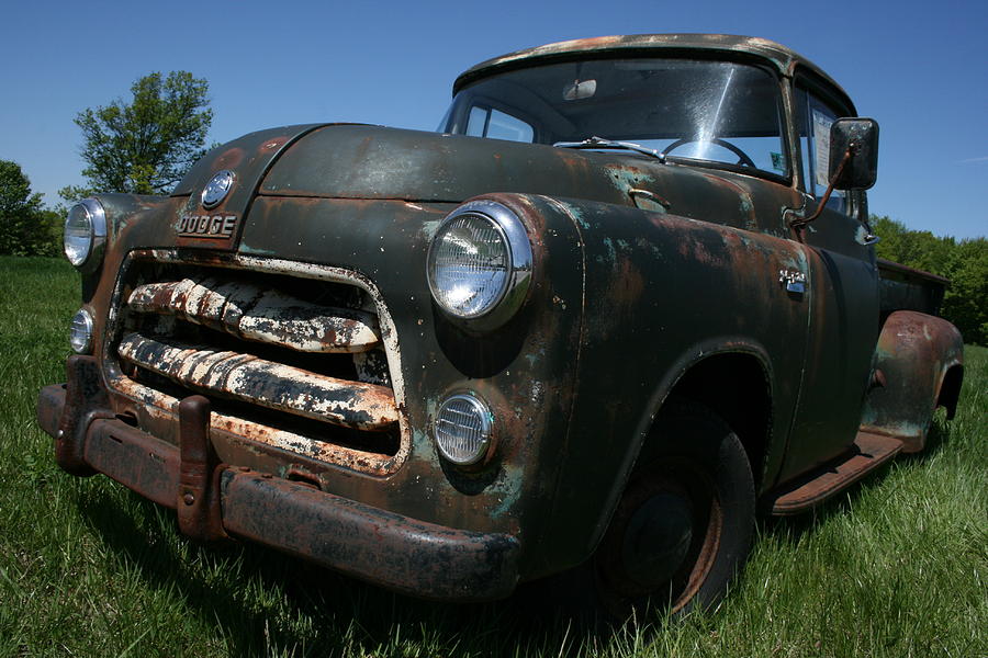 Rusty Truck Photograph - A Dodge Classic by William Albanese Sr