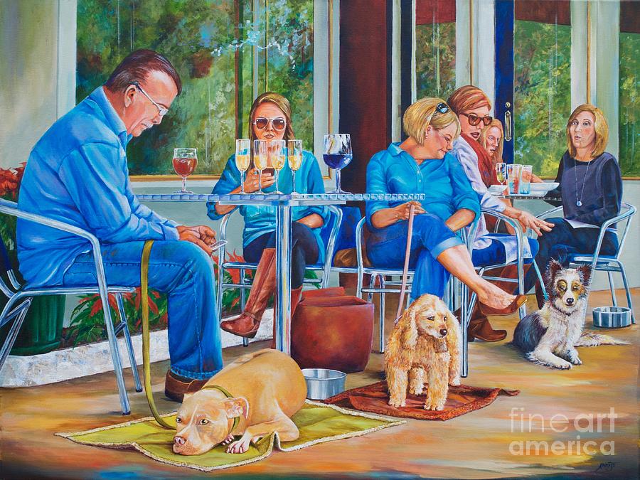 Dog Painting - A Dogs Life by AnnaJo Vahle