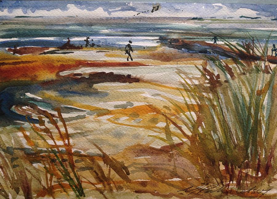 A Drifting Beach Painting by Mica Rikr