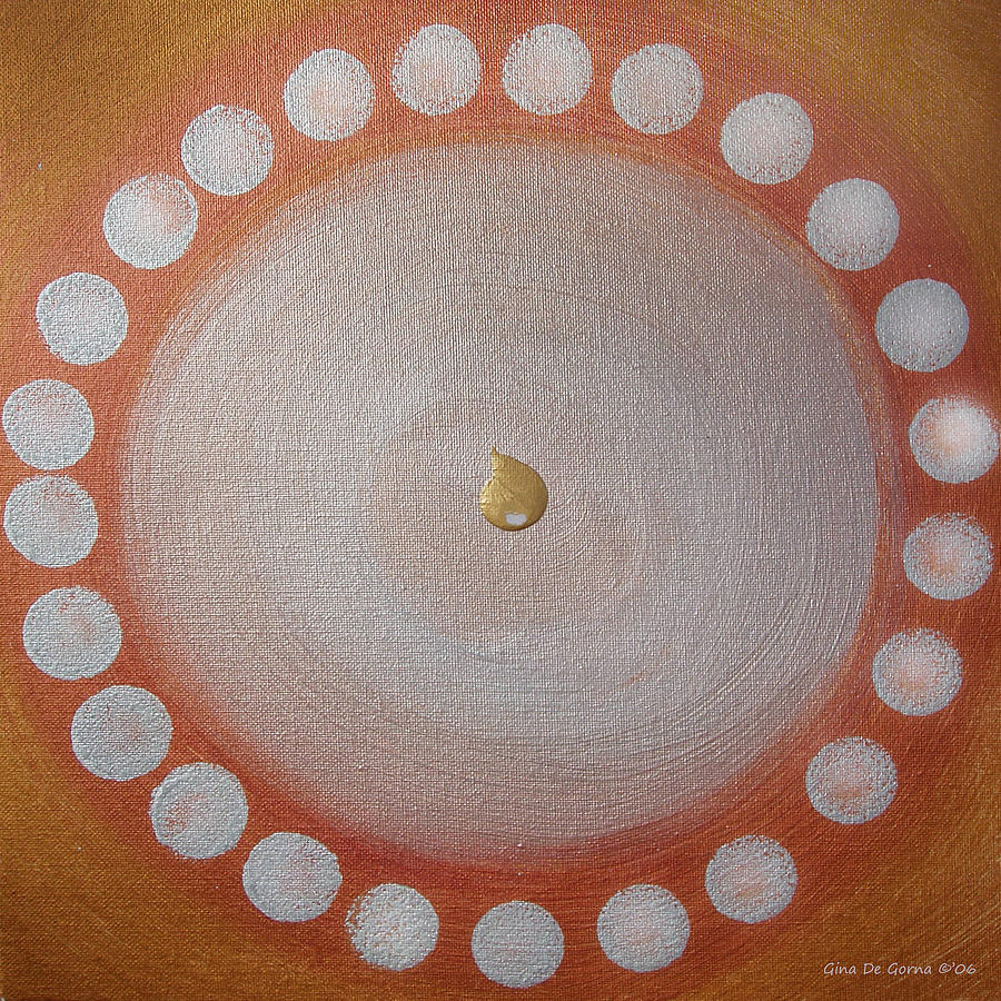 A Drop of Life Mandala Painting by Gina De Gorna