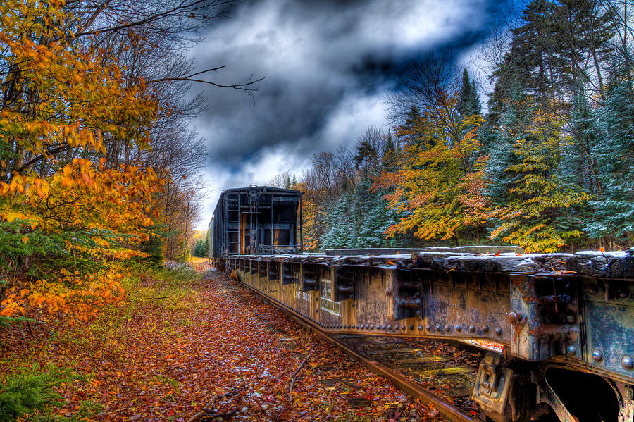 A Dusting of Snow on the Tracks Photograph by David Patterson