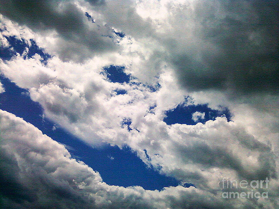 Nature Photograph - A Face in the Cloud by Rick Maxwell