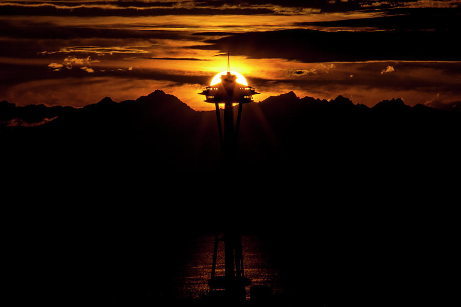 A Fall Seattle Sunset Photograph by Matt McDonald