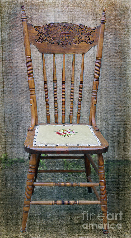 A Farmers Kitchen Chair Photograph by Nina Silver