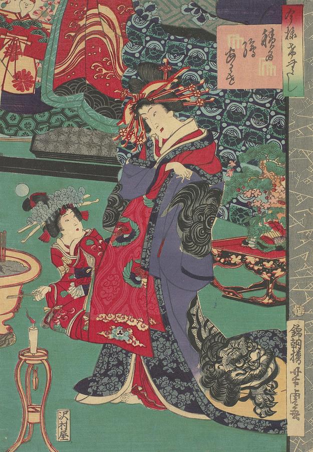 A Fashionable Genji Painting by Utagawa Yoshitora