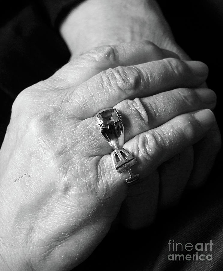 A Fathers Hands Remembering Photograph by Nina Silver