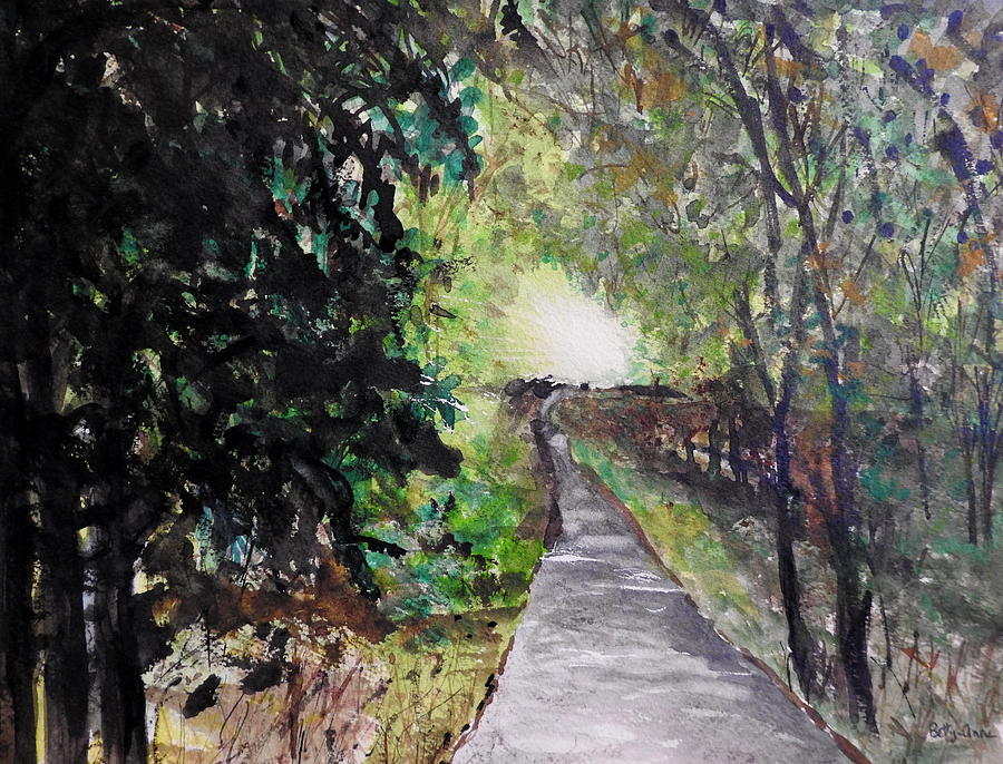 A Favourite Walking Path Painting by Betty-Anne McDonald