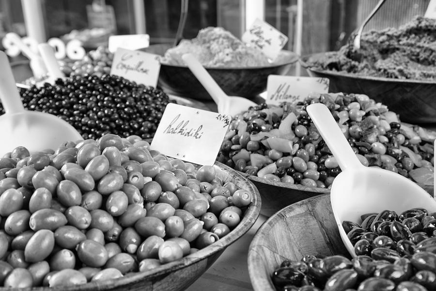 A Feast of Olives in Mono Photograph by Georgia Clare