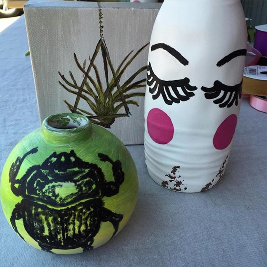 A Few Hand Painted Vases Left! Come By Photograph by Jac Mason