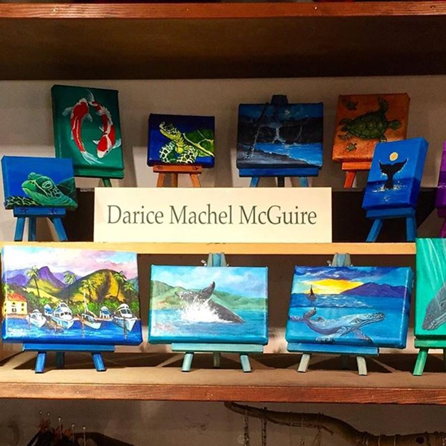 Maui Photograph - A Few Of My Miniature #paintings On by Darice Machel McGuire