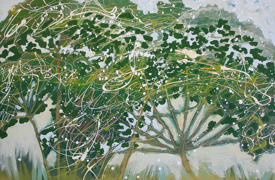 A Field of Valerian Painting by Jan Swaren
