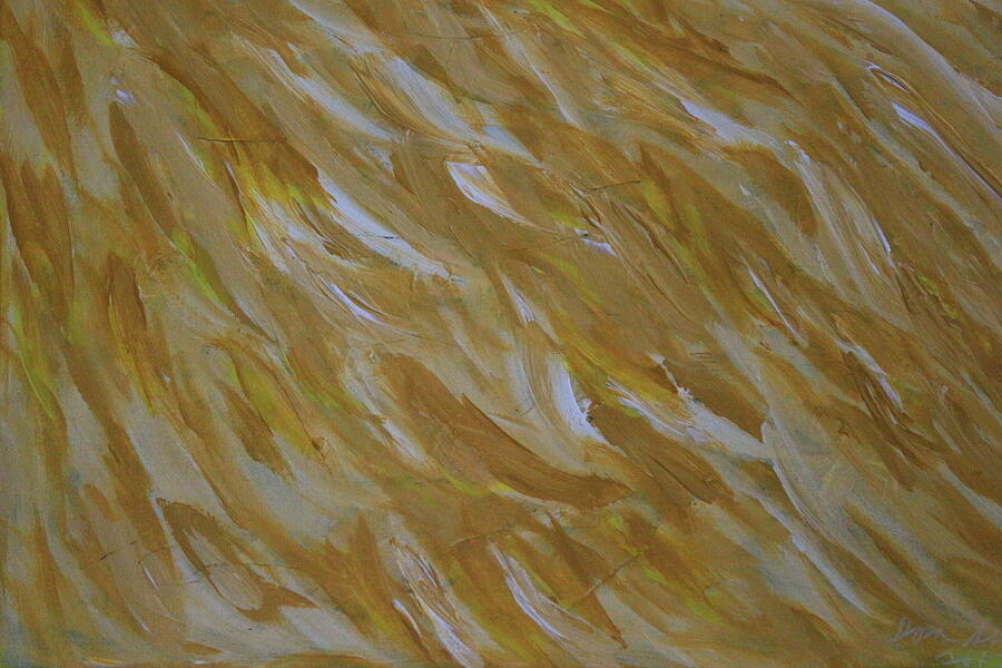 The Wheat Field - An Abstract Painting by Dora Sofia Caputo
