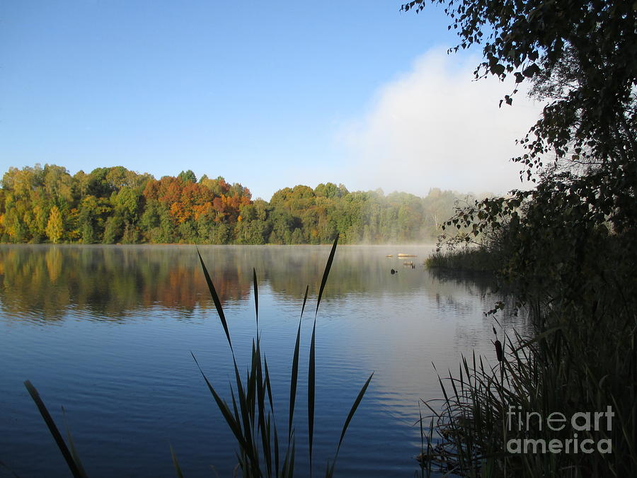 A Fine Autumn Morning By The River Photograph