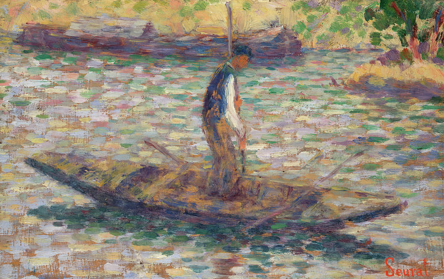 A Fisherman Painting by Mountain Dreams