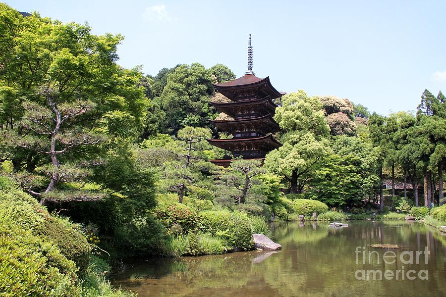 A five storied pagoda Photograph by Yumi Johnson