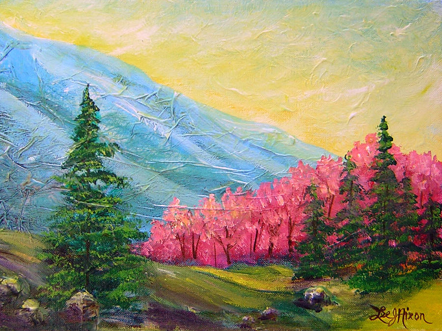 A Florid View of The Blue Ridge Painting by Lee Nixon