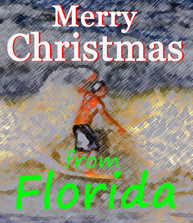 Sports Painting - A Florida Christmas by David Lee Thompson