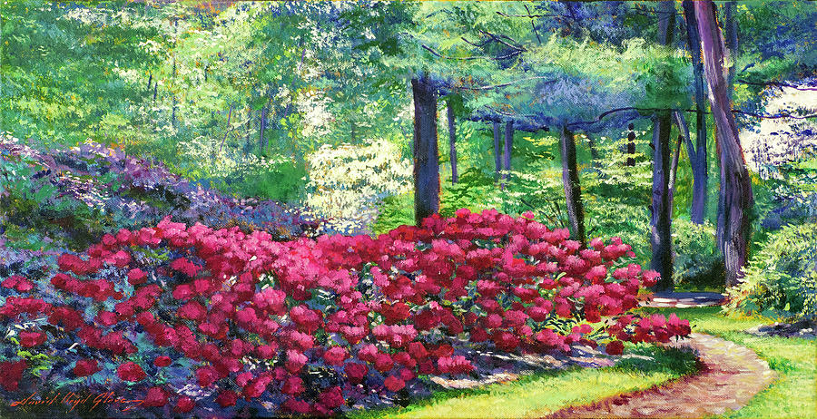A Flower Path For Your Love Painting by David Lloyd Glover
