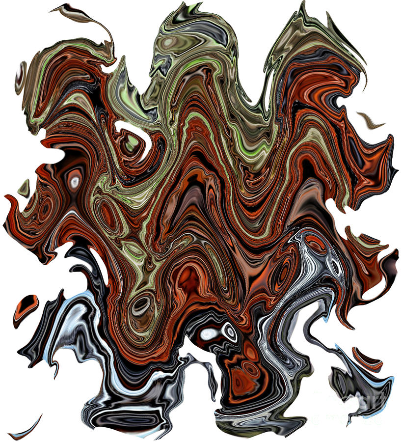A Flowing Splatter of Colors Digital Art by Jim Fitzpatrick