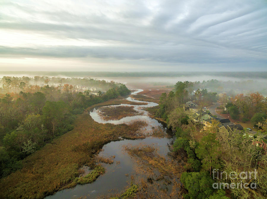 A Foggy Morning at Coosaw Creek  Photograph by Robert Loe
