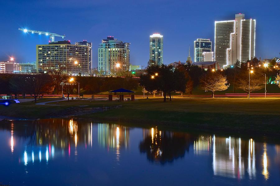 A Fort Worth Night Photograph by Frozen in Time Fine Art Photography ...