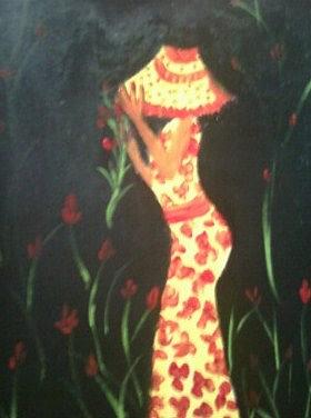 Trees Painting - A Frock for Michelle by Betty Abrams Trees Painting - A Frock for Michelle by Betty Abrams