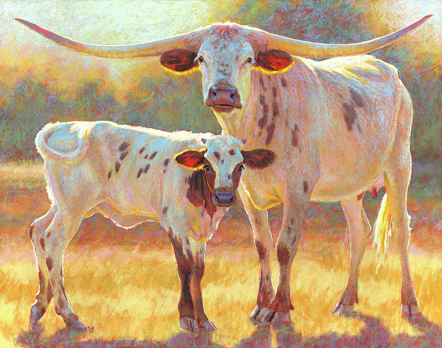 Cow Pastel - A Future Promise by Rita Kirkman