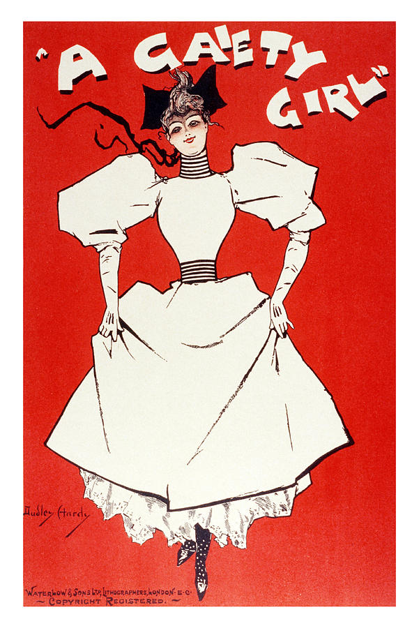 A Gaiety Girl 1 - Musical Drama - Vintage Advertising Poster Mixed Media