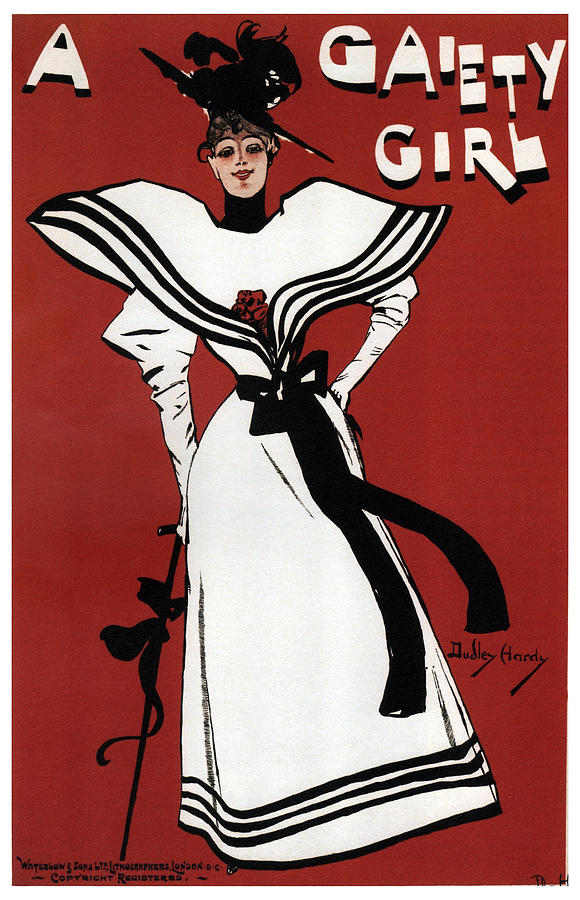 A Gaiety Girl - Musical Drama - Vintage Advertising Poster Mixed Media