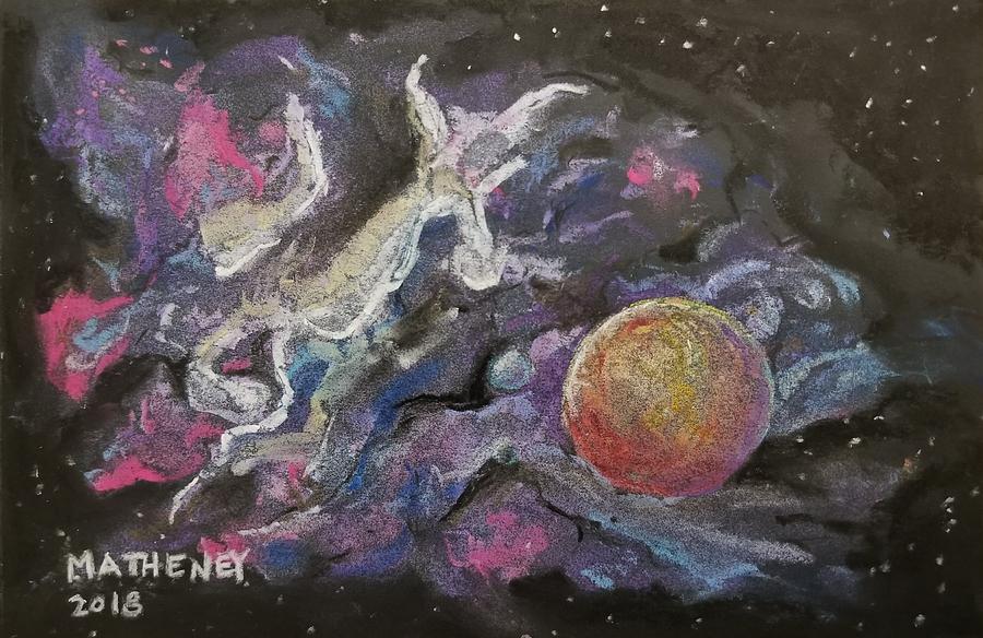 A Galaxy Far Far Away Pastel by Vincent Matheney
