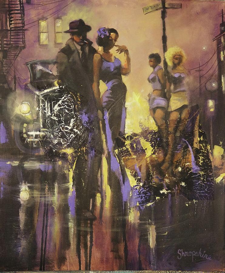 A Gangsters Life Painting by Tom Shropshire