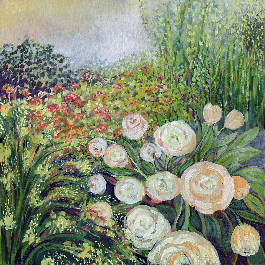 Landscape Painting - A Garden Romance by Jennifer Lommers