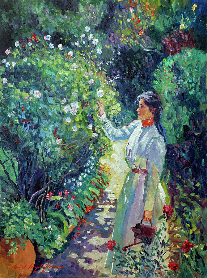 A Gardeners Love Painting by David Lloyd Glover