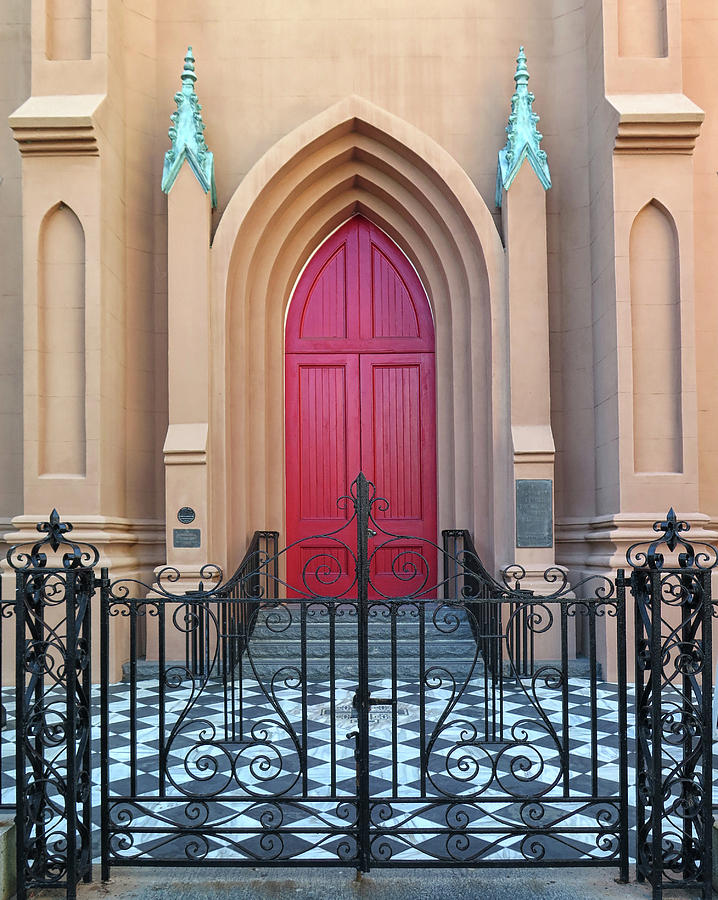 A Gated Church Entrance Photograph by Dave Mills