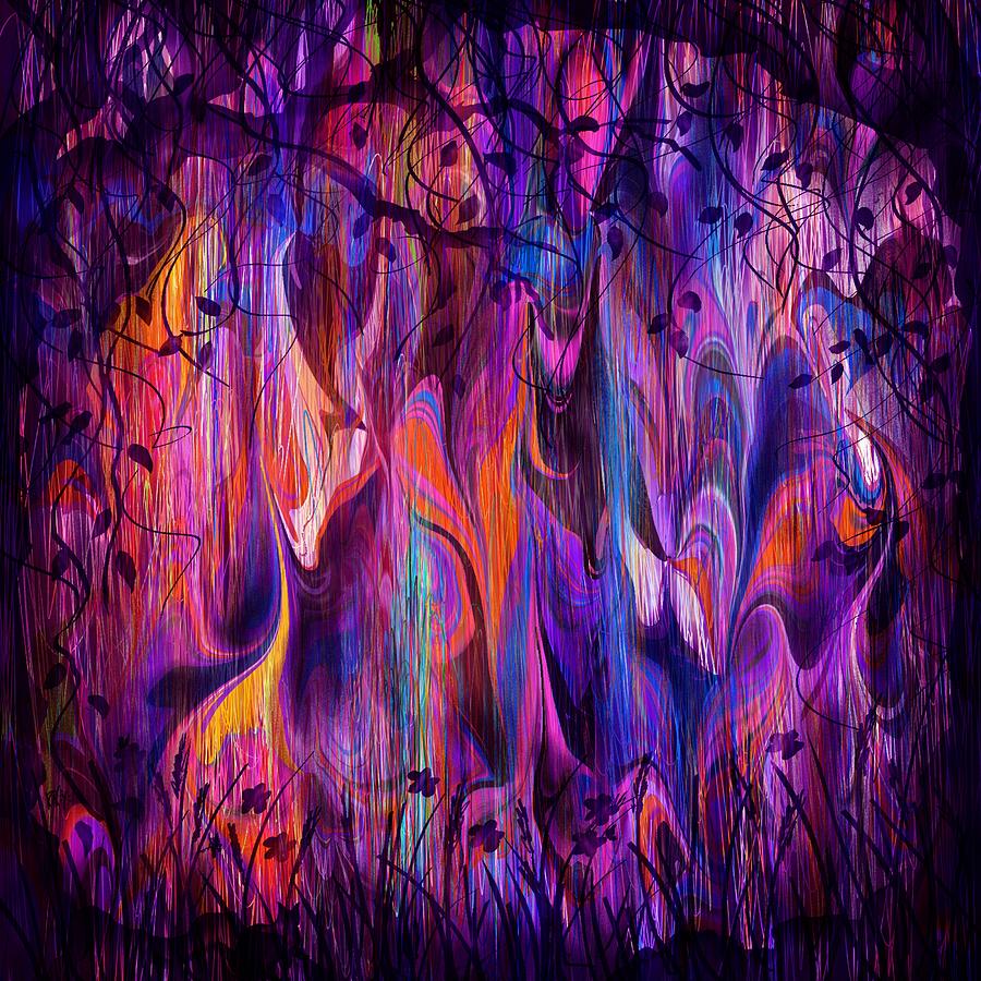 Abstract Digital Art - a Gathering by William Russell Nowicki