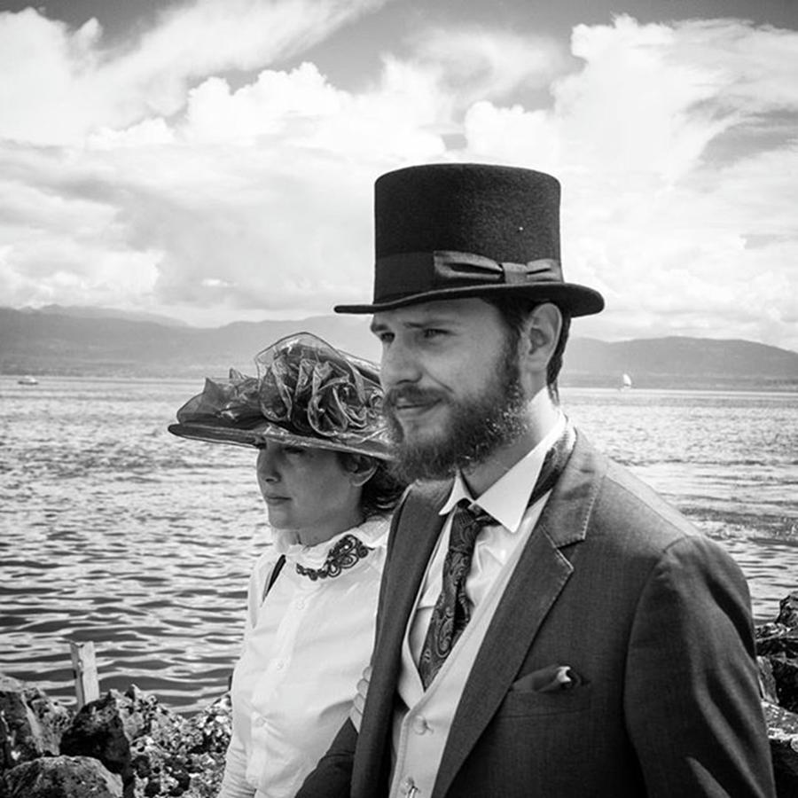 Hat Photograph - A Gentleman And His Lady, Rolle by Aleck Cartwright