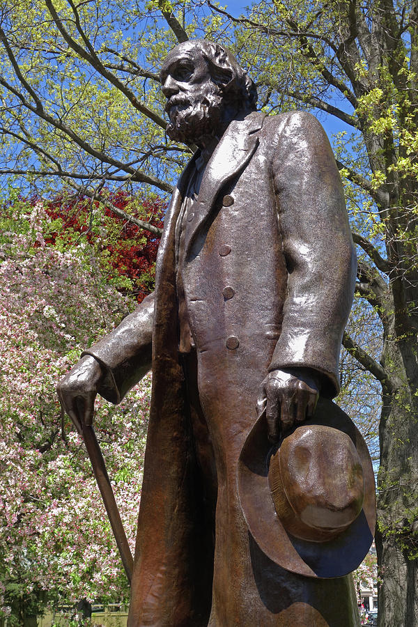 A gentleman walking the public garden on a beautiful spring day Boston MA Photograph by Toby McGuire