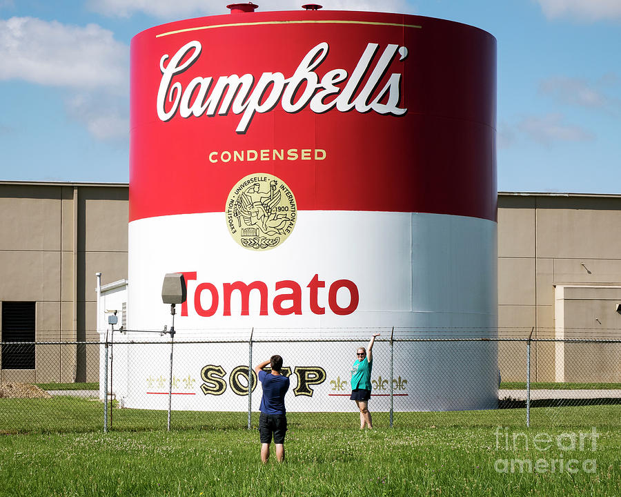A Giant Tomato Soup Can Photograph
