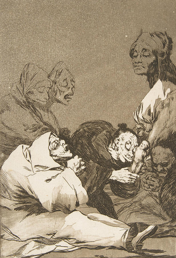 A gift for the master Relief by Francisco Goya