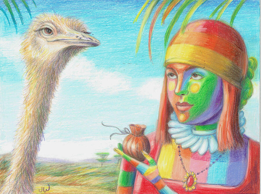 A gift for the ostrich by June Walker A gift for the ostrich by June Walker