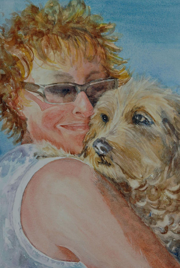 A Girls Best Friend Painting by Diane Fujimoto