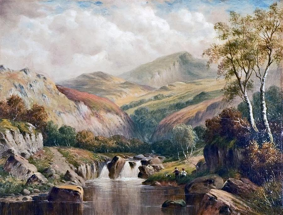 North Wales Painting - A Glen near Moel Siabod by MotionAge Designs North Wales Painting - A Glen near Moel Siabod by MotionAge Designs