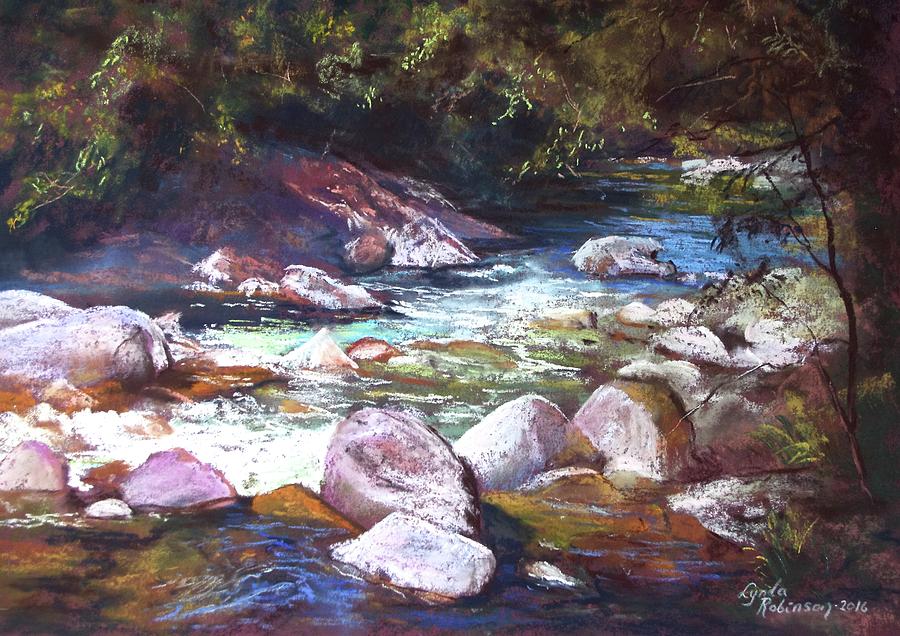 Landscape Painting - A Glimpse of Mosman Gorge by Lynda Robinson