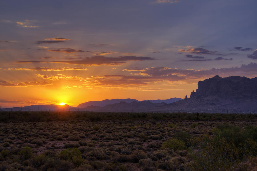 A Glorious Superstition Sunrise Photograph By Saija Lehtonen - Fine Art 