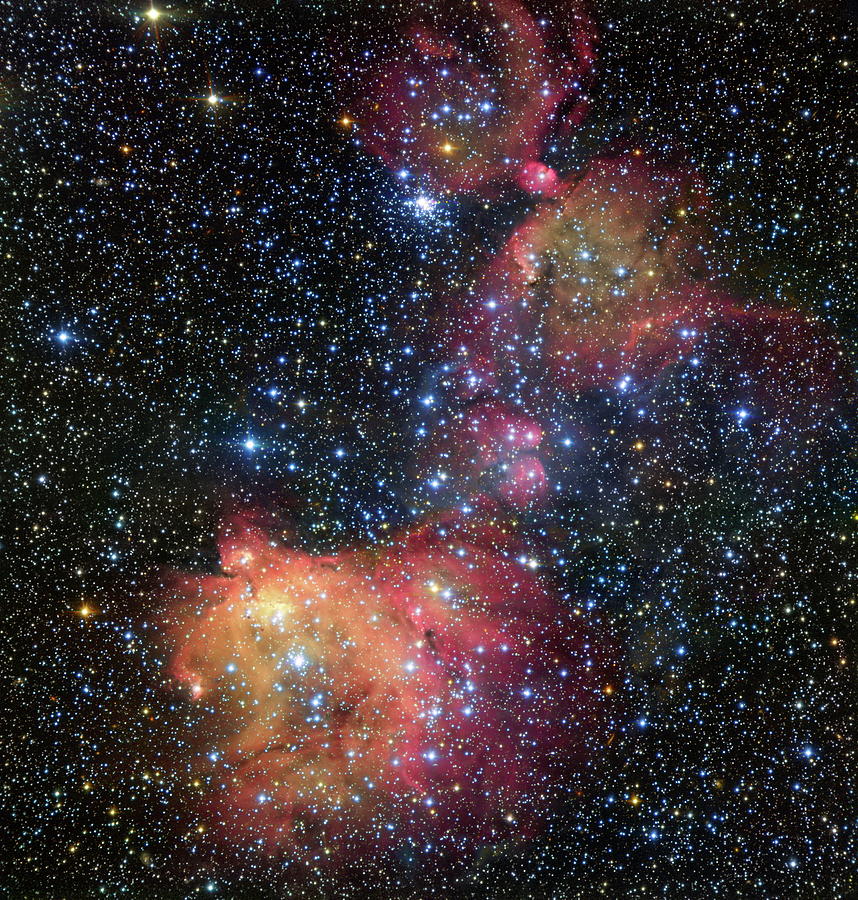 A Glowing Gas Cloud in the Large Magellanic Cloud Photograph by Eric Glaser