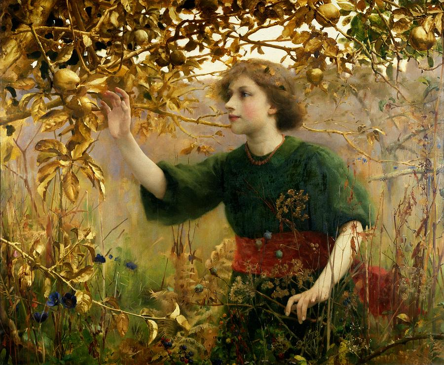 A Golden Dream Painting  by Thomas Cooper Gotch