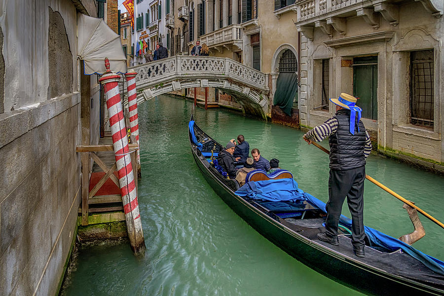 A Gondola Trip on a Venice Canal_DSC1337_02282017 Photograph by Greg Kluempers